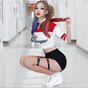 Harley Quinn suicide squad crop tee